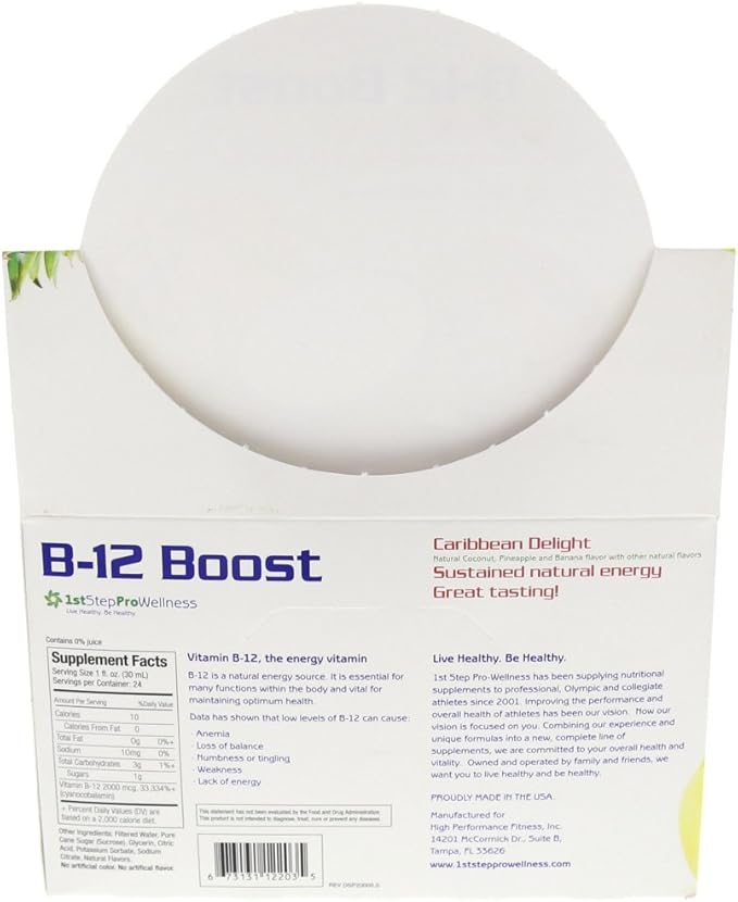 High Performance Fitness B-12 Boost, 12-2oz Bottles