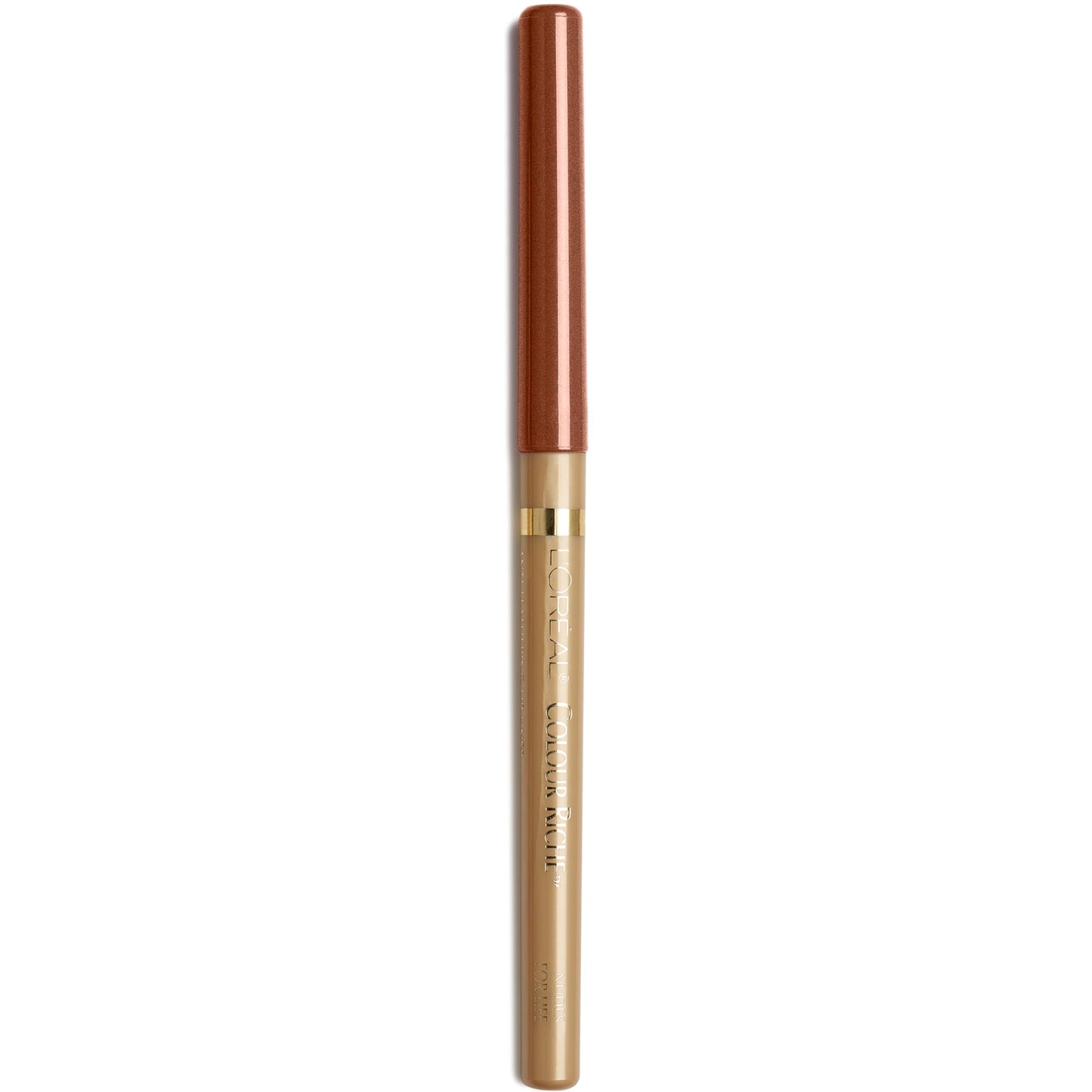 L'Oreal Paris Colour Riche Lip Liner Pencil, Creamy Lip Liner with Omega 3 and Vitamin E, 781 Nudes For Life (Deep Tawny Brown)