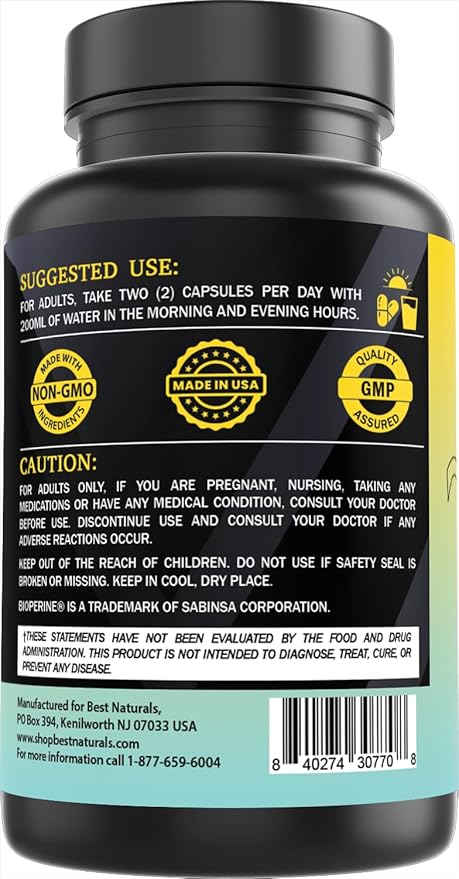Best Naturals Day-to-Day Lung Support Supplements 90 Veg Cpasules - Made with Mullein, Quercetin, Cordyceps, Nettle, Feverfew, Marshmallow, Olive Leaf Extract