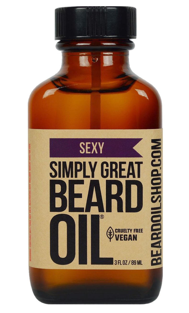 Simply Great Beard Oil - Sexy Scented Beard Oil - Beard Conditioner 3 Oz Easy Applicator - Natural - Vegan And Cruelty Free Care