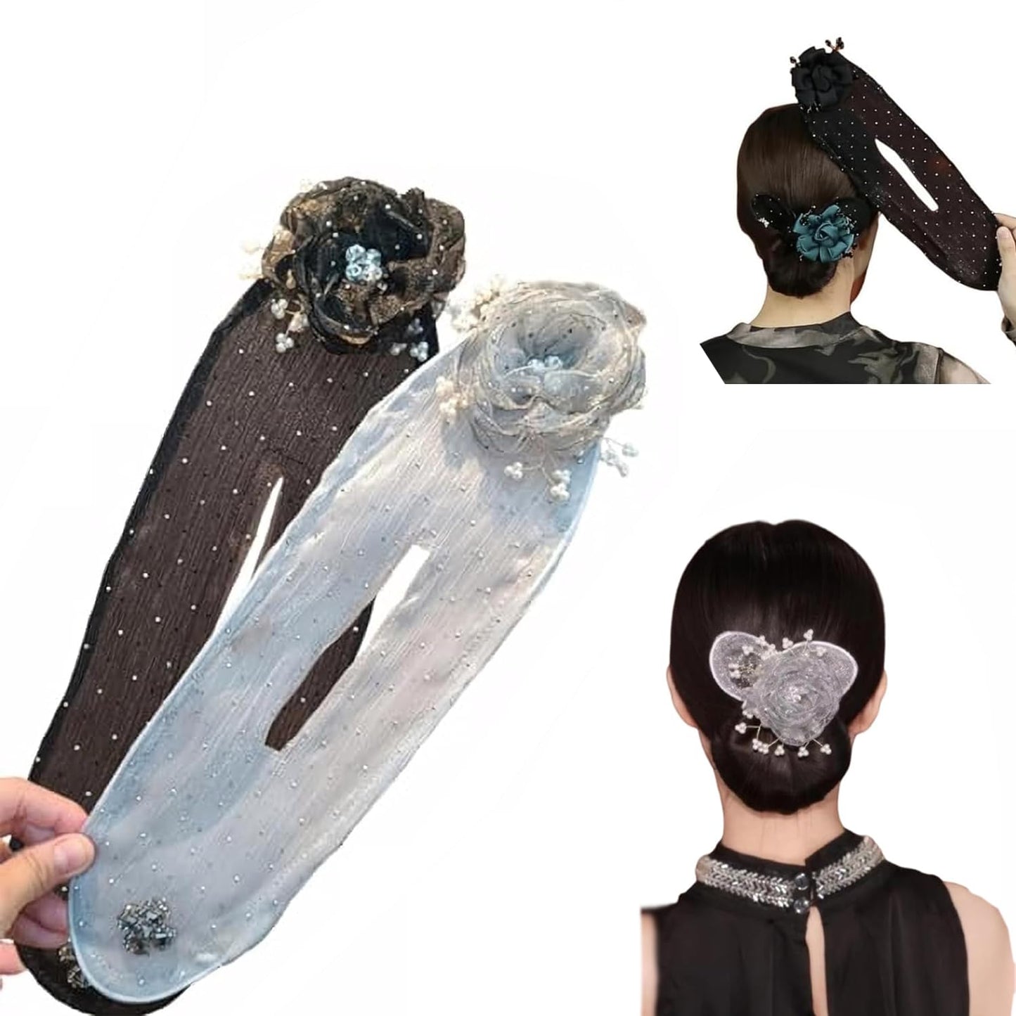 2025 New Hair Accessories for Women Ball Hair Clip,Deft Bun Twister and Curler for Long Hair,Lazy Updo Maker,Easy Fast Snap Roll Hair Tool (2pcs)