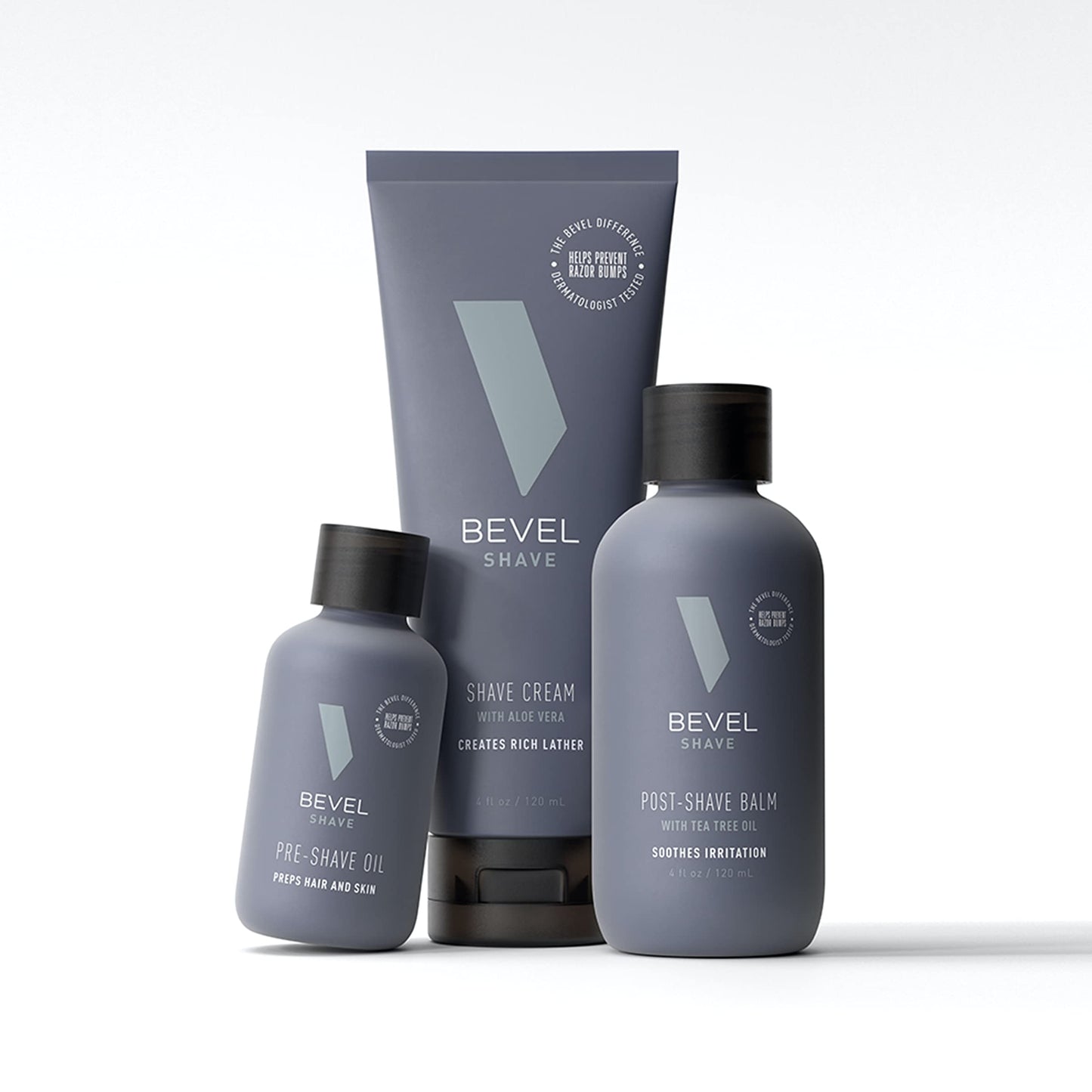 Bevel Shaving Kit For Men - Includes Pre Shave Oil, Shaving Cream, And After Shave Balm, Helps Reduce Skin Irritation And Preven