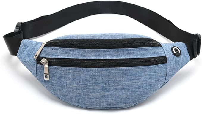 Fanny Pack for Men & Women - Waterproof Waist Bag Pack with Adjustable Strap for Travel Sports Running.