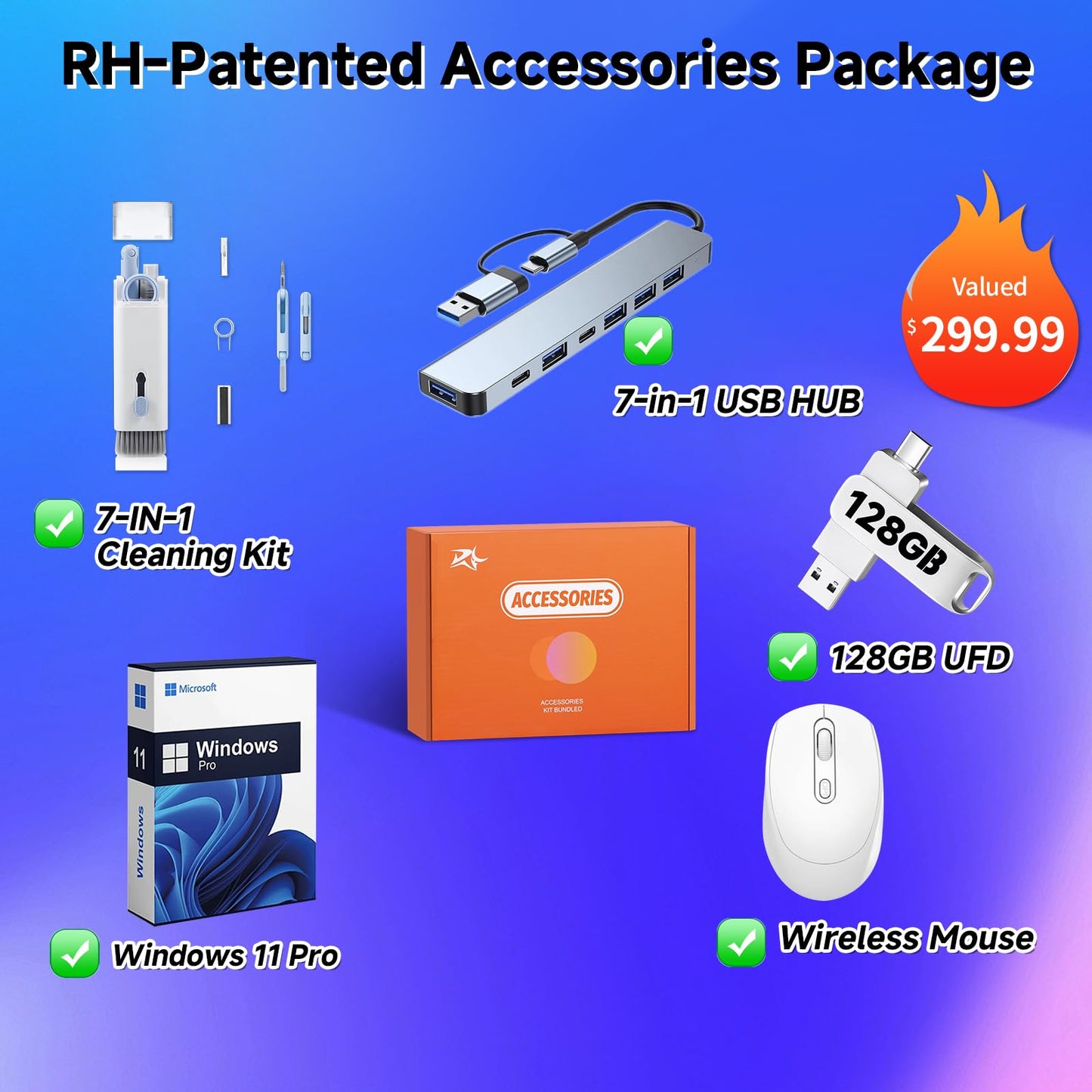 ASUS TUF A16 Gaming Laptop, AMD Ryzen 7 7735 HS (Up to 4.75 GHz, 8-Core), Radeon RX 7700S 8 GB, 16" FHD 165 Hz Display, 32 GB DDR5 RAM, 2 TB SSD, RGB Backlit Keyborad, Windows 11 Pro, w/Accessories