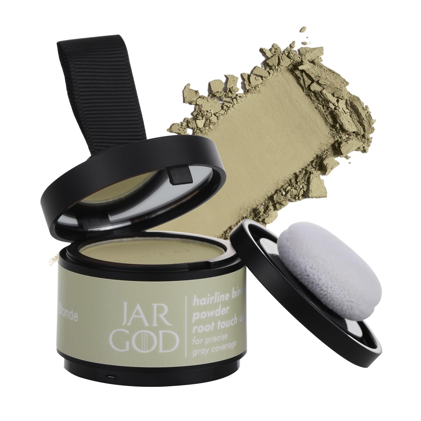 JARGOD Root touch up powder Hairline Powder for root cover up temporary root concealing powder for Women & Men, for instant gray hair cover up (Medium Blonde, 0.14 Ounce (Pack of 1))