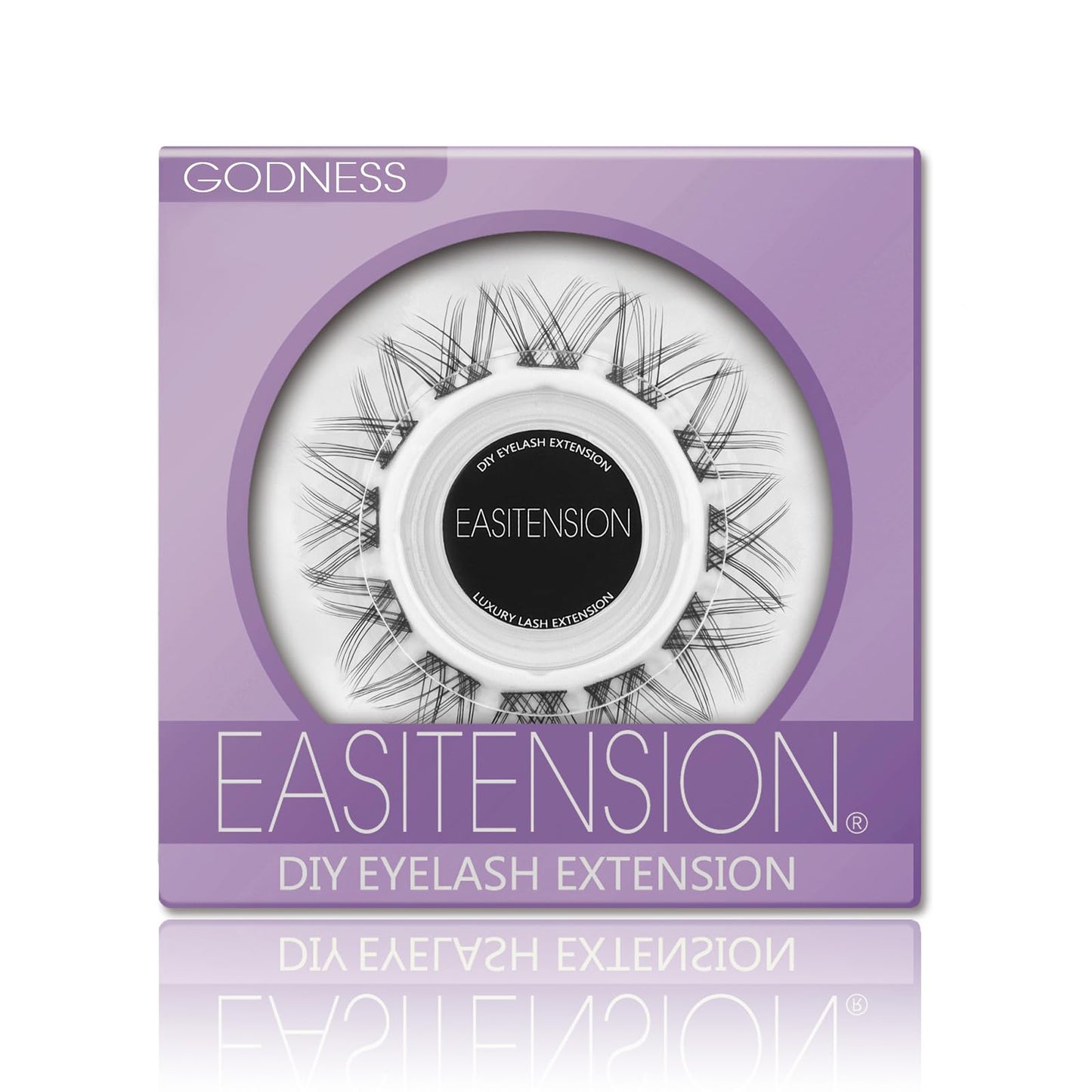 DIY Eyelash Extension, 3D Effect Individual Melt Flare Lash Cluster Natural Lashes Set, Home Eyelash Extension, D curl Lashes Pack 16MM-Godness