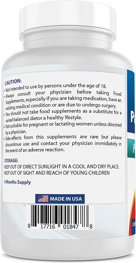 Best Naturals Pantothenic Acid 500 mg 120 Tablets