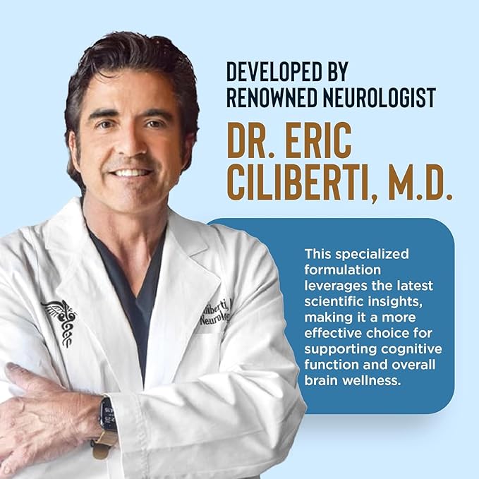 BrainIQ Nootropic Brain Supplements for Memory and Focus | Memory Supplement for Brain Health | Cognitive Supplement & Memory Pill with Lion's Mane, L-threonine & Coffee Extract - 60 Count (Pack of 1)