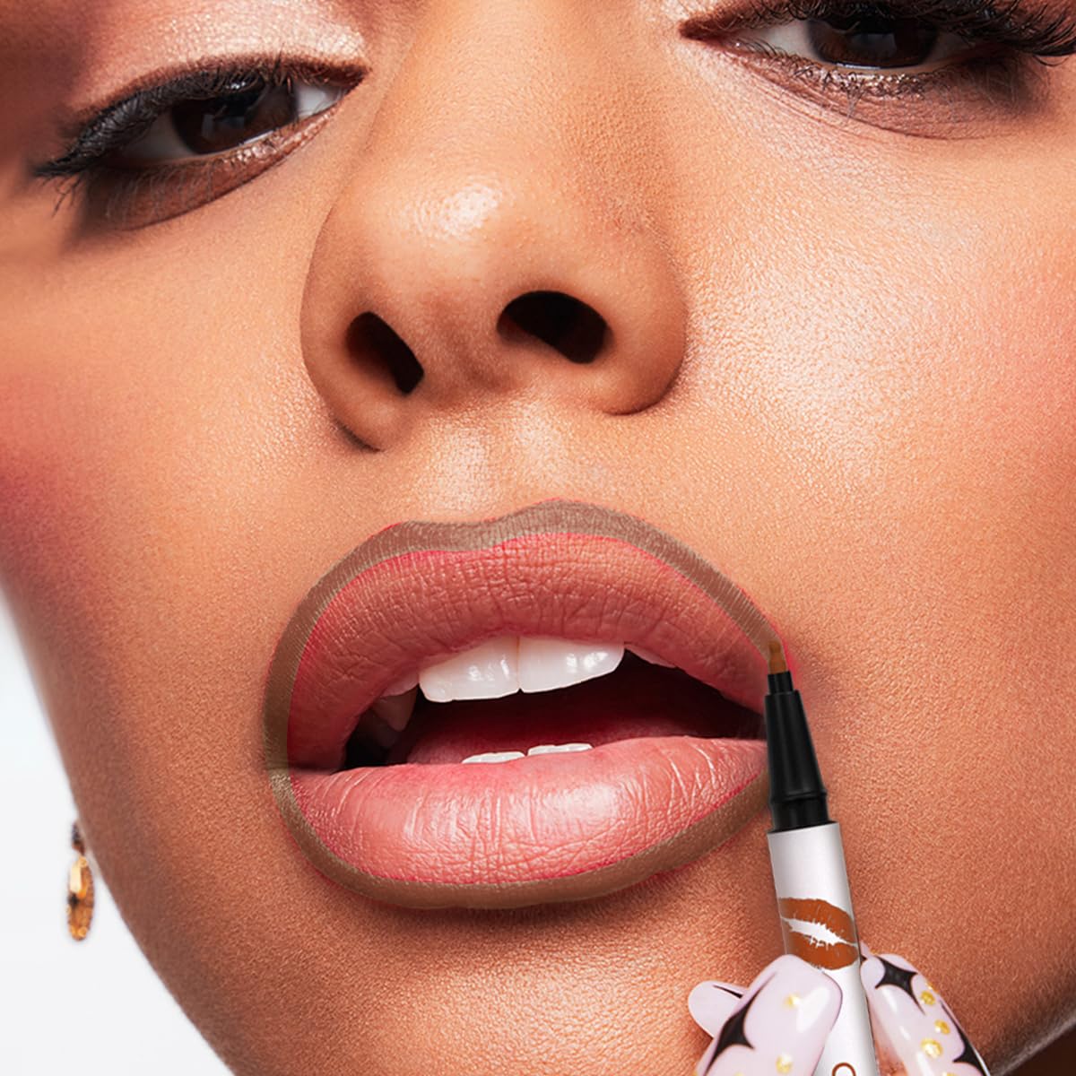 COOL STORY Matte Lip Liner Pencil - Waterproof, Non-Fading, Long-Lasting Plump Effect for Fuller Lips Makeup, Soft & Smooth Texture Easy Glide Lipstick (12#, Pack of 1)