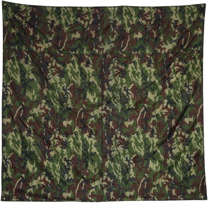 Camouflage Tent Tarp, Portable Rainproof Tent Tarp Camping Tent Tarp Shelter for for Outdoor Hiking Hunting