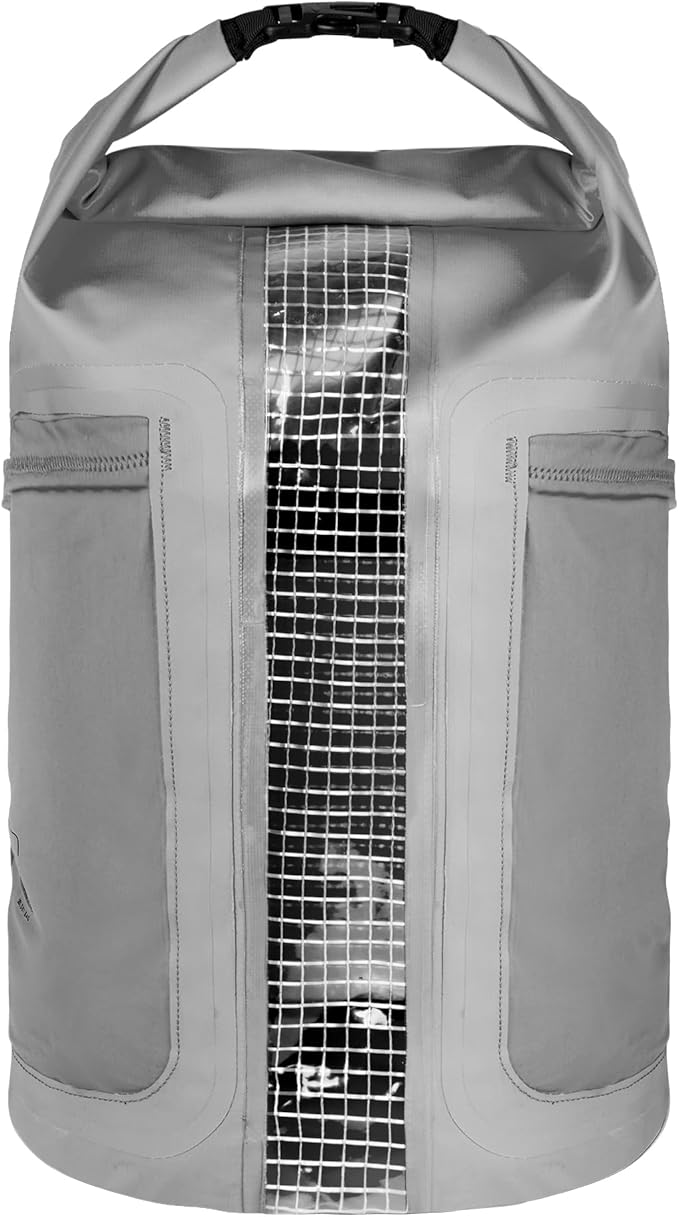 Waterproof Floating Dry Bag for Men Women - 25L Waterproof Backpack with Side Pockets - Roll Top Sack Keeps Gear Dry for Kayaking, Rafting, Boating, Swimming, Camping, Beach, Fishing