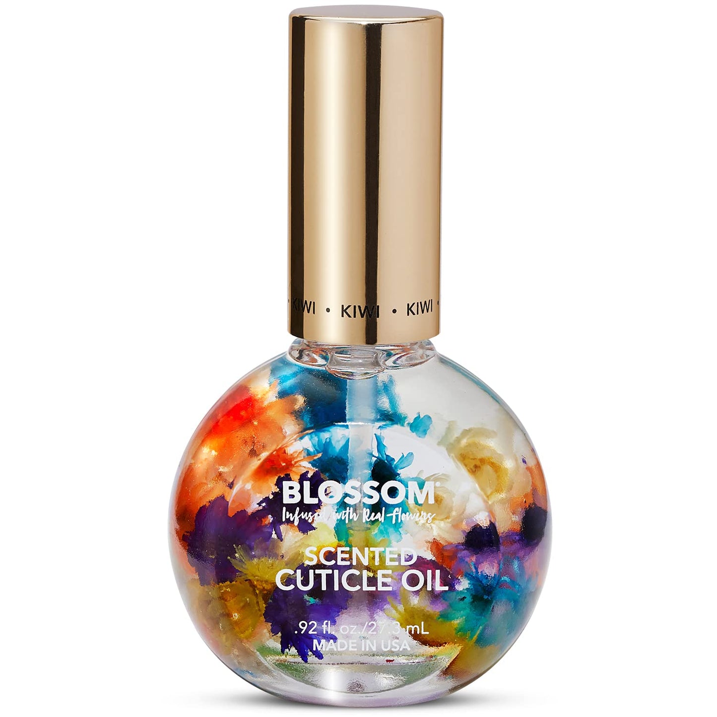 Blossom Hydrating, Moisturizing, Strengthening, Scented Cuticle Oil, Infused With Real Flowers, Made In Usa, 0.92 Fl. Oz, Kiwi