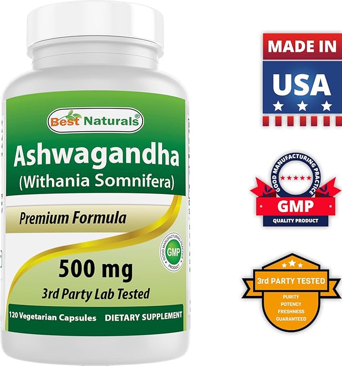Best Naturals Dandelion Root 520 mg & Ashwagandha Extract 500 Mg
