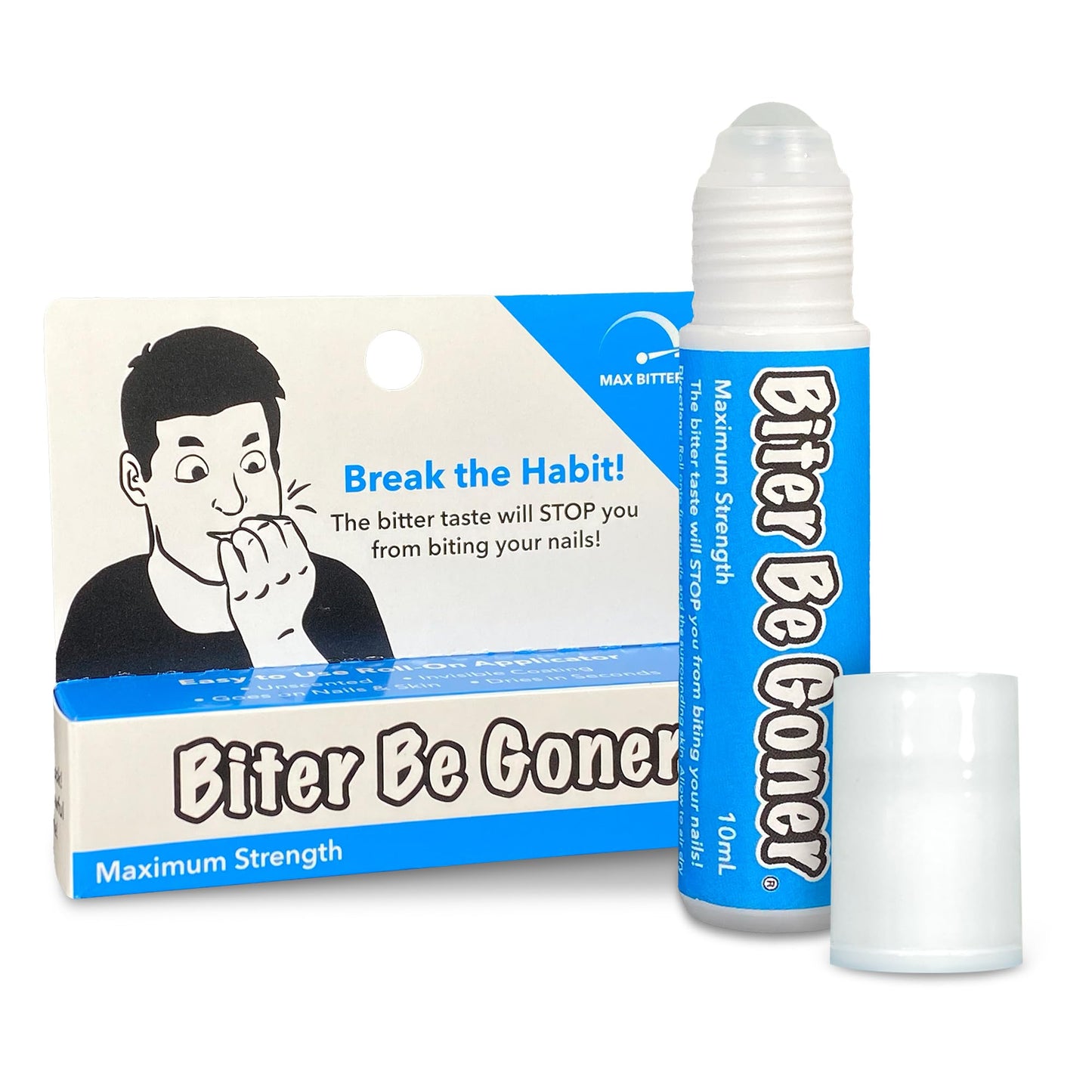 Biter Be Goner Nail Biting Deterrent, Nail Biting Treatment For Kids And Adults, Nail Biting Polish Alternative, Non-Glossy Invi