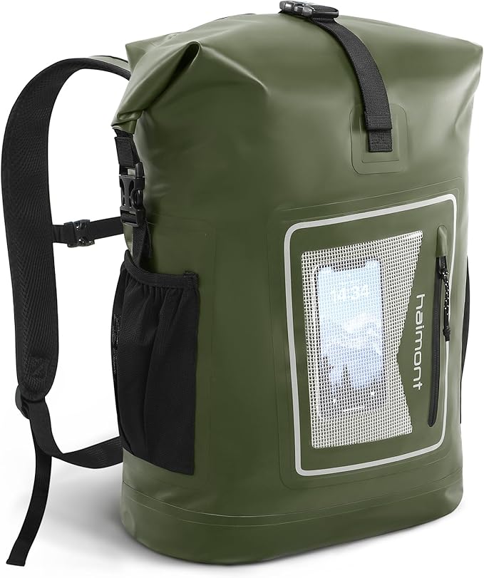 Haimont Waterproof Backpack Dry Bag Floating Roll Top Dry Sack Durable Backpack for Kayaking, Surfing, Rafting, Fishing, 30L