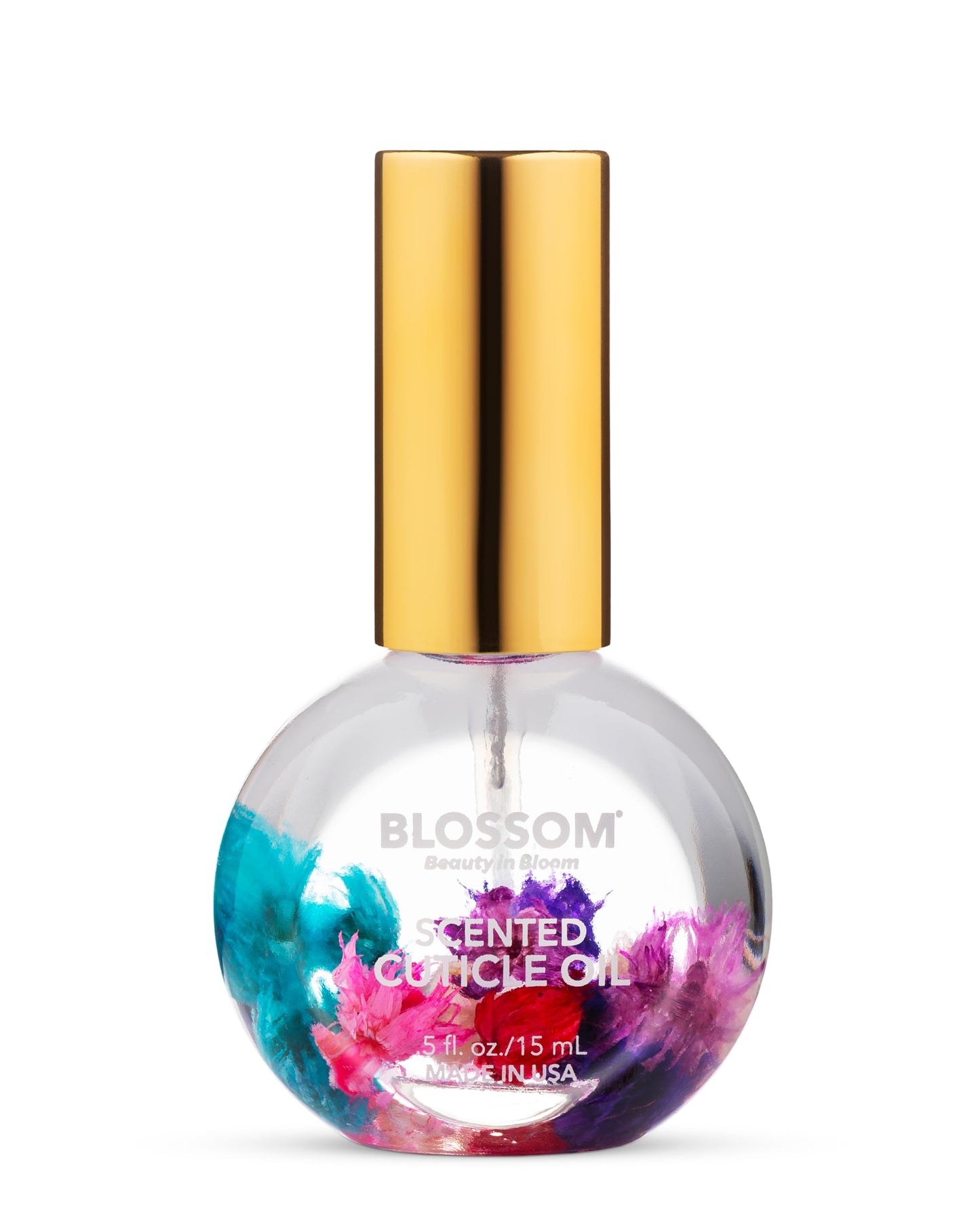 Blossom Hydrating, Moisturizing, Strengthening, Scented Cuticle Oil, Infused With Real Flowers, Made In Usa, 0.5 Fl. Oz, Pineapp