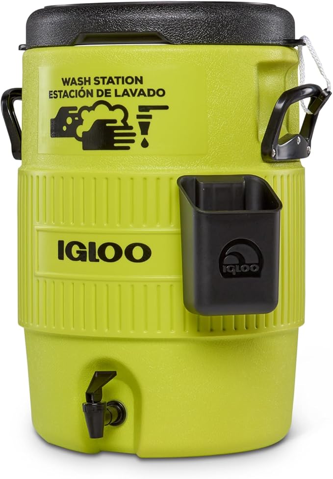 Igloo Sports Cooler Water Beverage Dispenser, Insulated 5 & 10 Gallon Water Cooler, Insulated Drink Dispenser with Spout, Portable Handwashing Stations