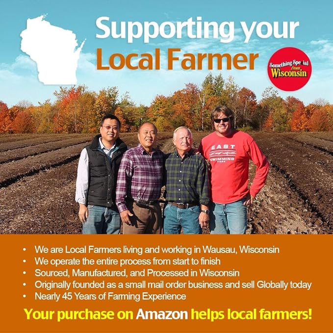 Hsu's Ginseng SKU 113-4 | Short Medium Small | Cultivated American Ginseng from Marathon Co, Wisconsin USA | 许氏花旗参 | 4oz Box, 西洋参, B0054ELDEY