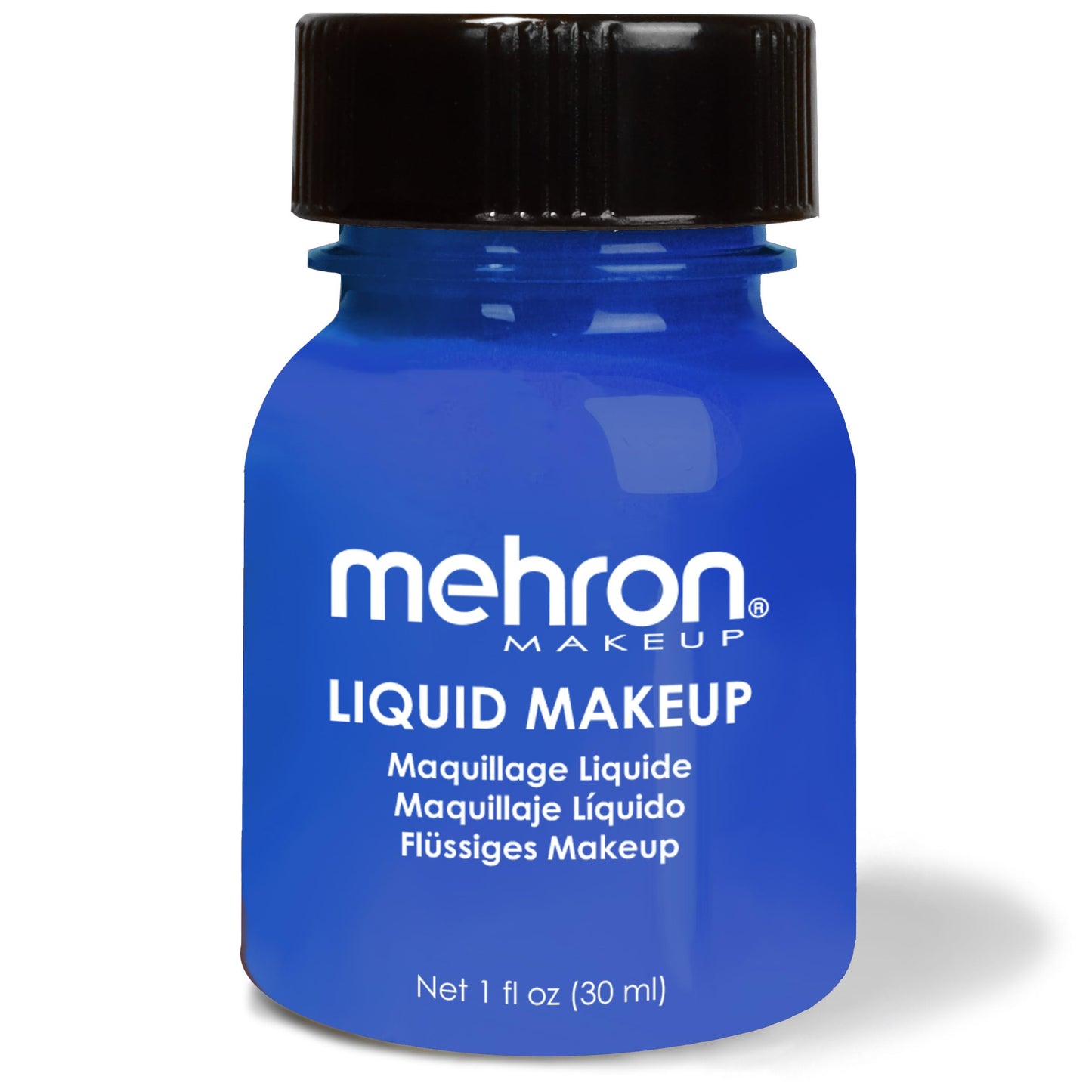 Mehron Makeup Liquid Makeup | Face Paint and Body Paint Perfect for Halloween, Cosplay I Air Brush Compatible Body Paint(1 oz) (Blue)