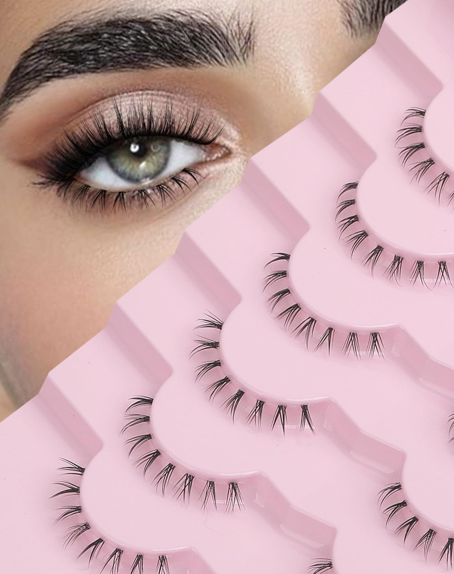 Bottom Lashes Bottom Eyelashes False Lower Lashes Fake Bottom Eyelashes 7 Pairs Bottom-3