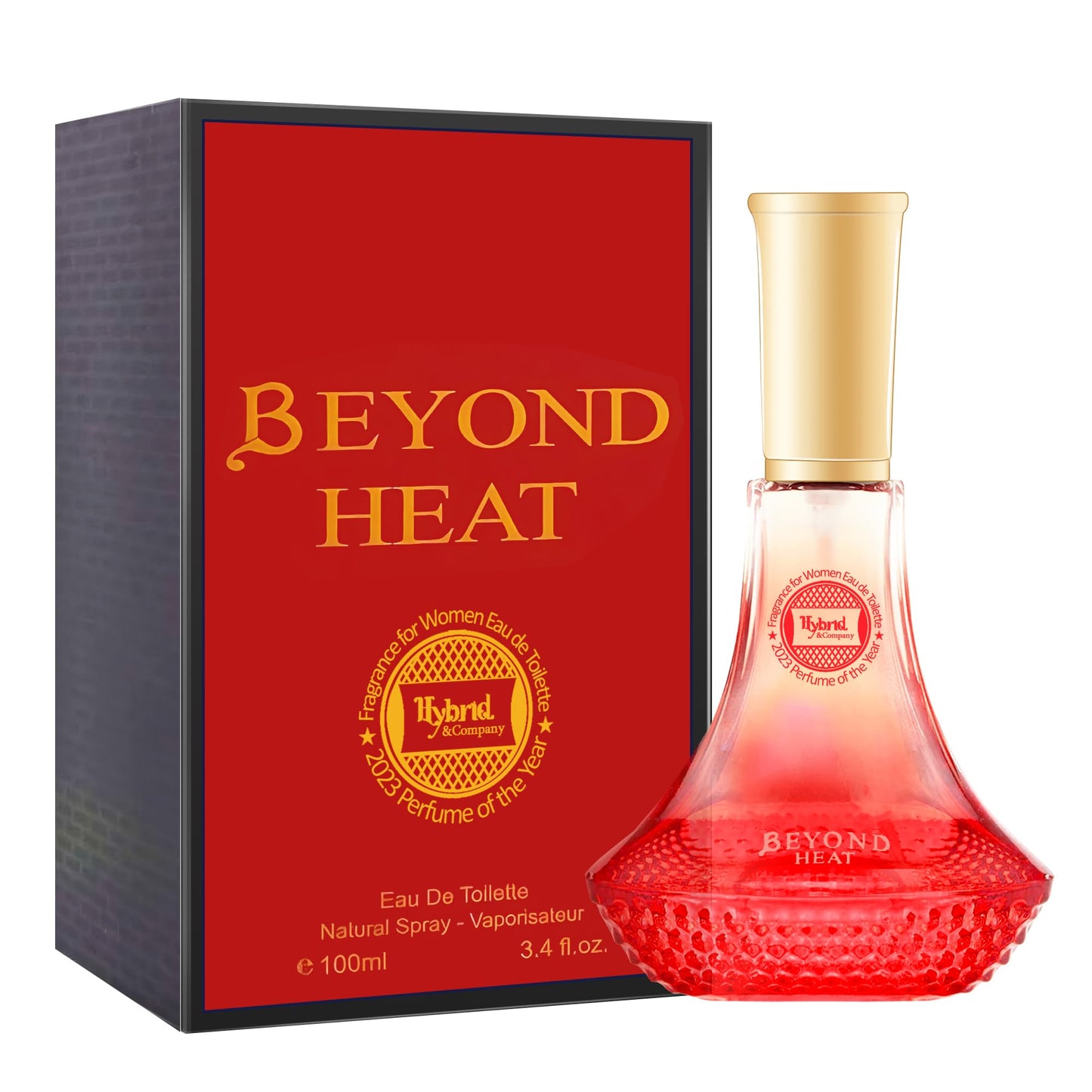 Hybrid & Company Beyond Heat Feminine Essence Youthful Sensuous Truly Irresistible Scent Womens Perfume, 3.4 Fl Oz