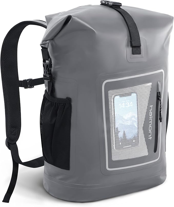 Haimont Waterproof Backpack Dry Bag Floating Roll Top Dry Sack Durable Backpack for Kayaking, Surfing, Rafting, Fishing, 30L