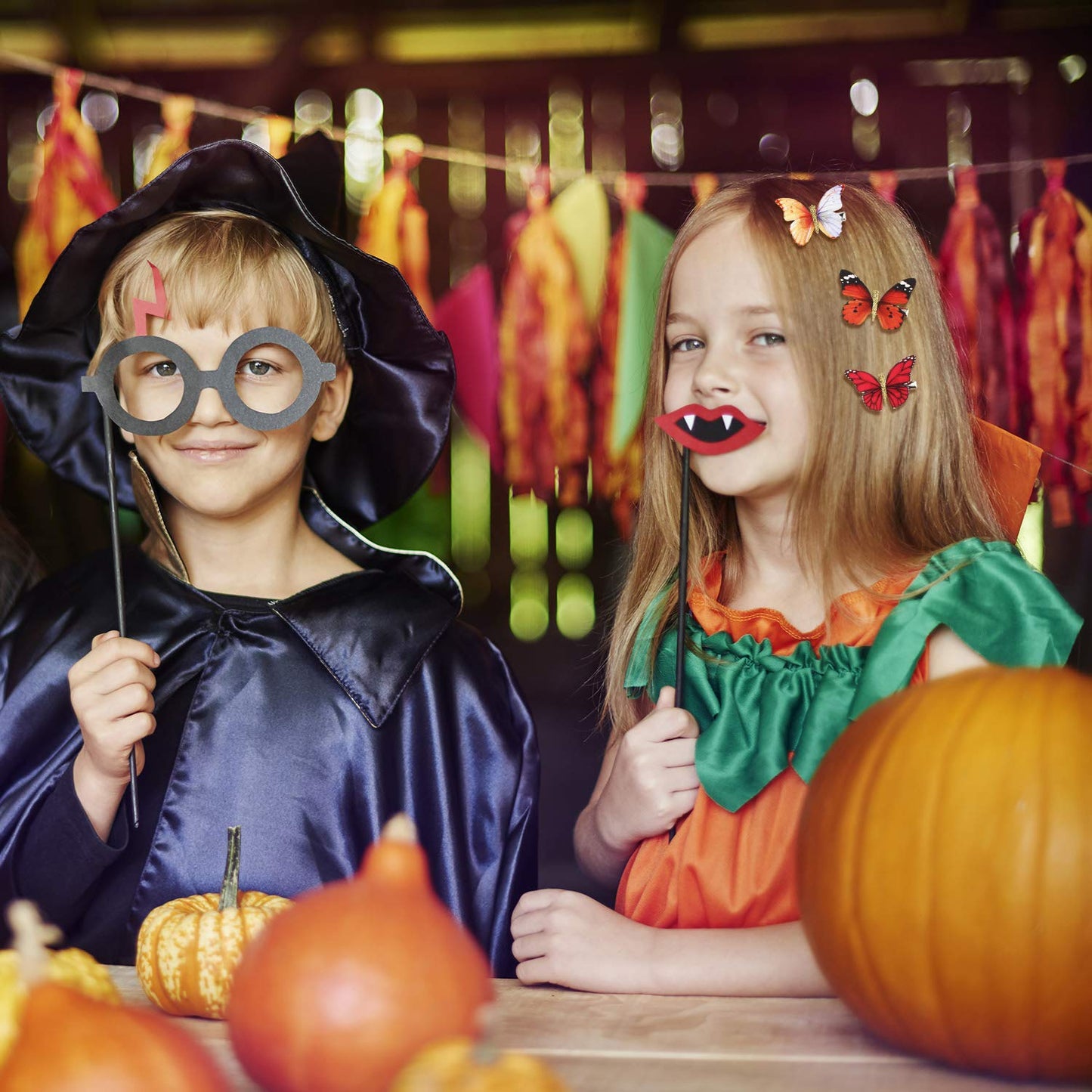 Boao 18 Pieces Glitter Butterfly Hair Clips for Girls Teens Women Hair Accessories (Bright Style)