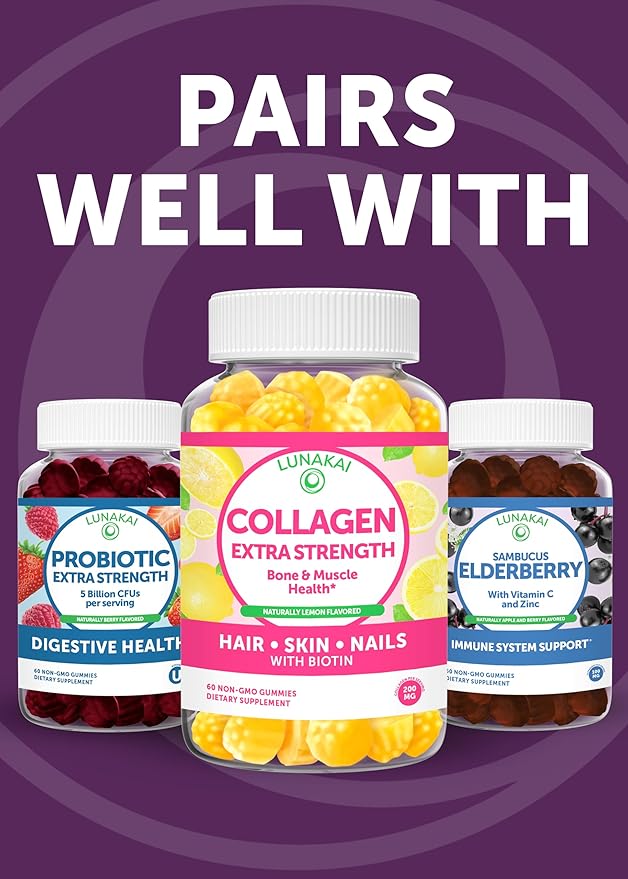 Lunakai USA Made 50 Plus Women's Multivitamin Gummies - Delicious Formula Enhanced with Essential Vitamins & Minerals for Health & Vitality - 60ct