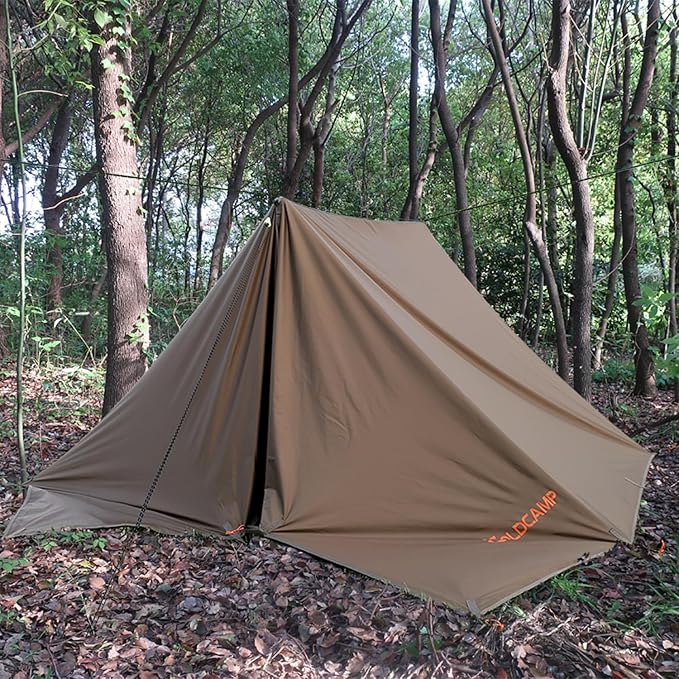 GOLDCAMP Waterproof Camping Tarp,70D Nylon 10''X10'' Hammock Rain Fly ,UV 50+ and PU15000mm Tent Tarp Shelter Canopy,Heavy Duty Multifunctional Sun Shade or Rain Fly Essentials for Hiking Backpacking