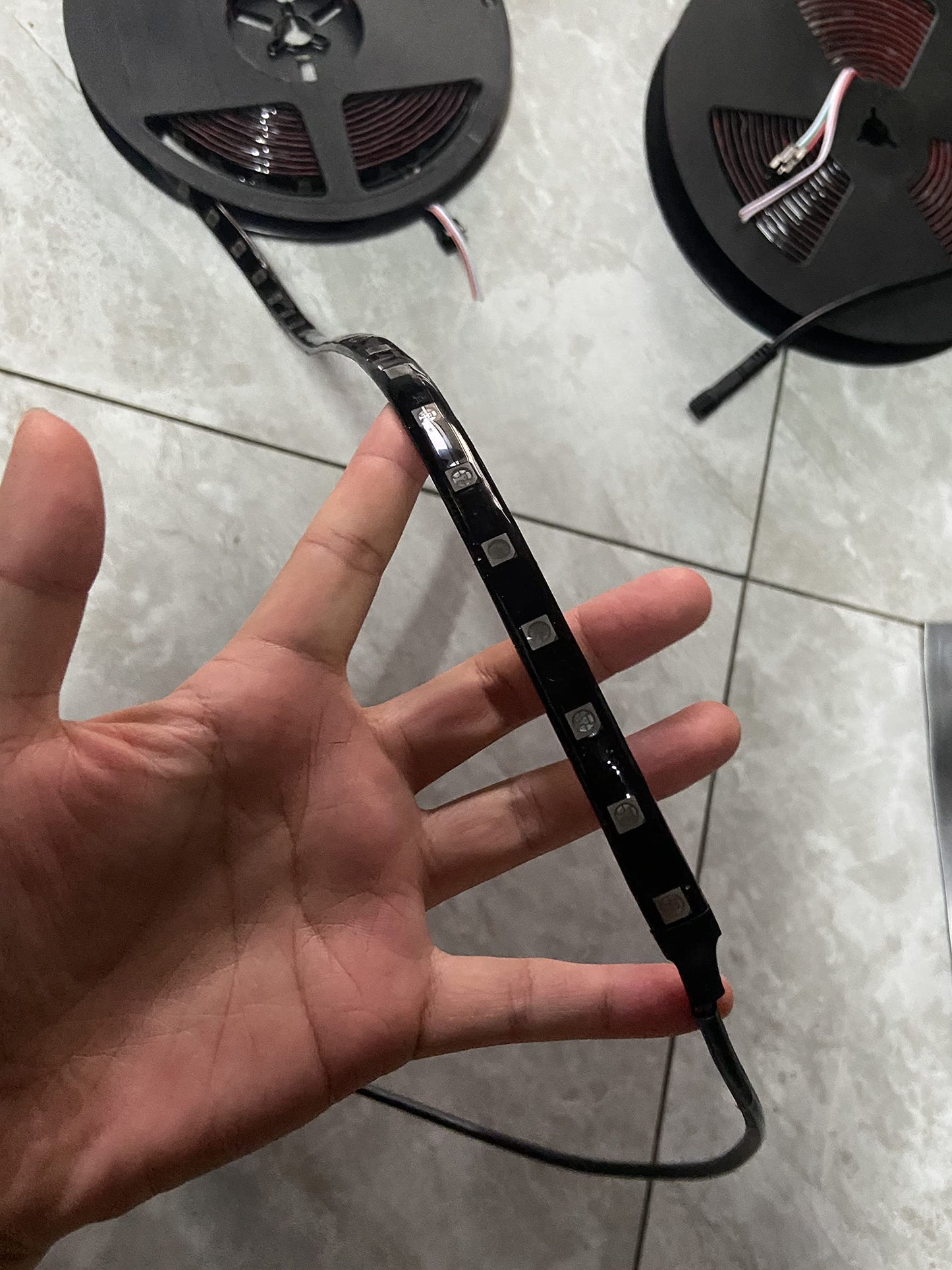 8PCS 4FT Full Tinted LED Black Out PCB Smoked Chasing + RGB Multi-Color + Solid Color Light Strips for Polaris Slingshot Hood Lights Car Truck Front Grille Ryker Spyder APP+RF