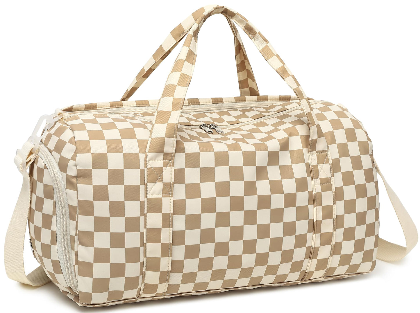 Gym Bag Sports Duffle Bag with Wet Pocket Weekender Overnight Bag with Waterproof Shoe Pouch and Air Hole for Girls Kids Women Travel Foldable Bag