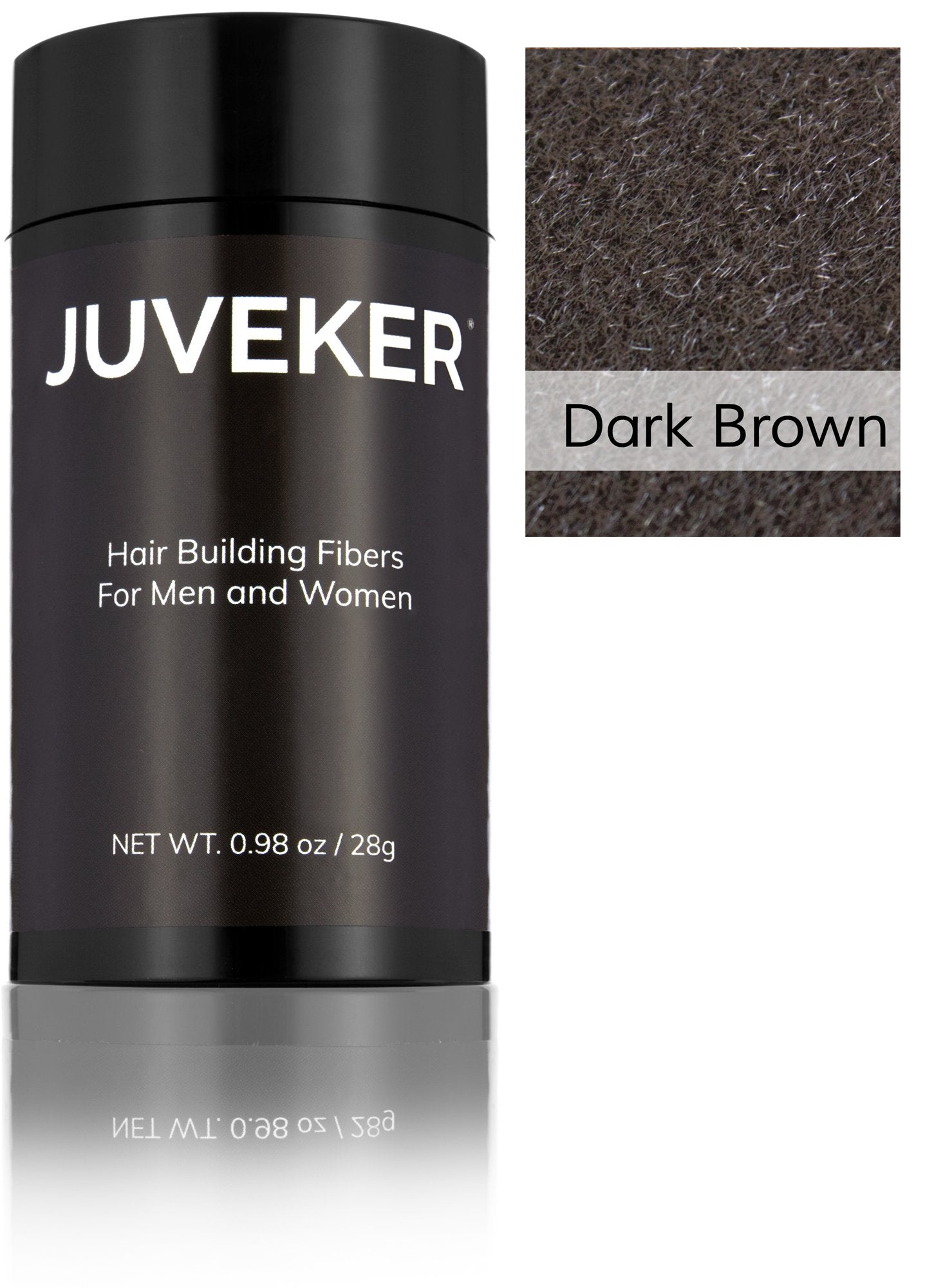 Hair Building Fibers Instantly Conceal Thinning Hair and Bald Spots for Men & Women (Large 28 Grams Bottle) - Undetectable, Washes Away, For All Hair Types, No Animal Byproducts (Dark Brown)