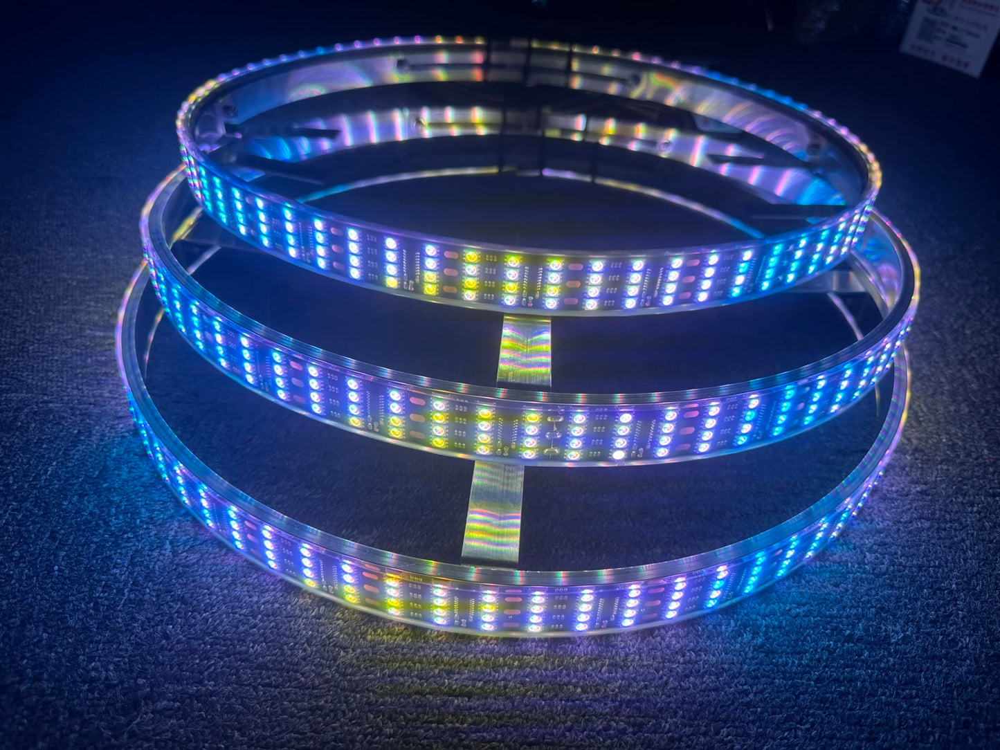 Sando Tech 15.5'' Quad Row Dream Color Chasing RGB LED Wheel Lights for Polaris Slingshot 3 Wheeler S/R/SL/SLR/GT Wheel Rim Lights Bluetooth APP/Remote Control