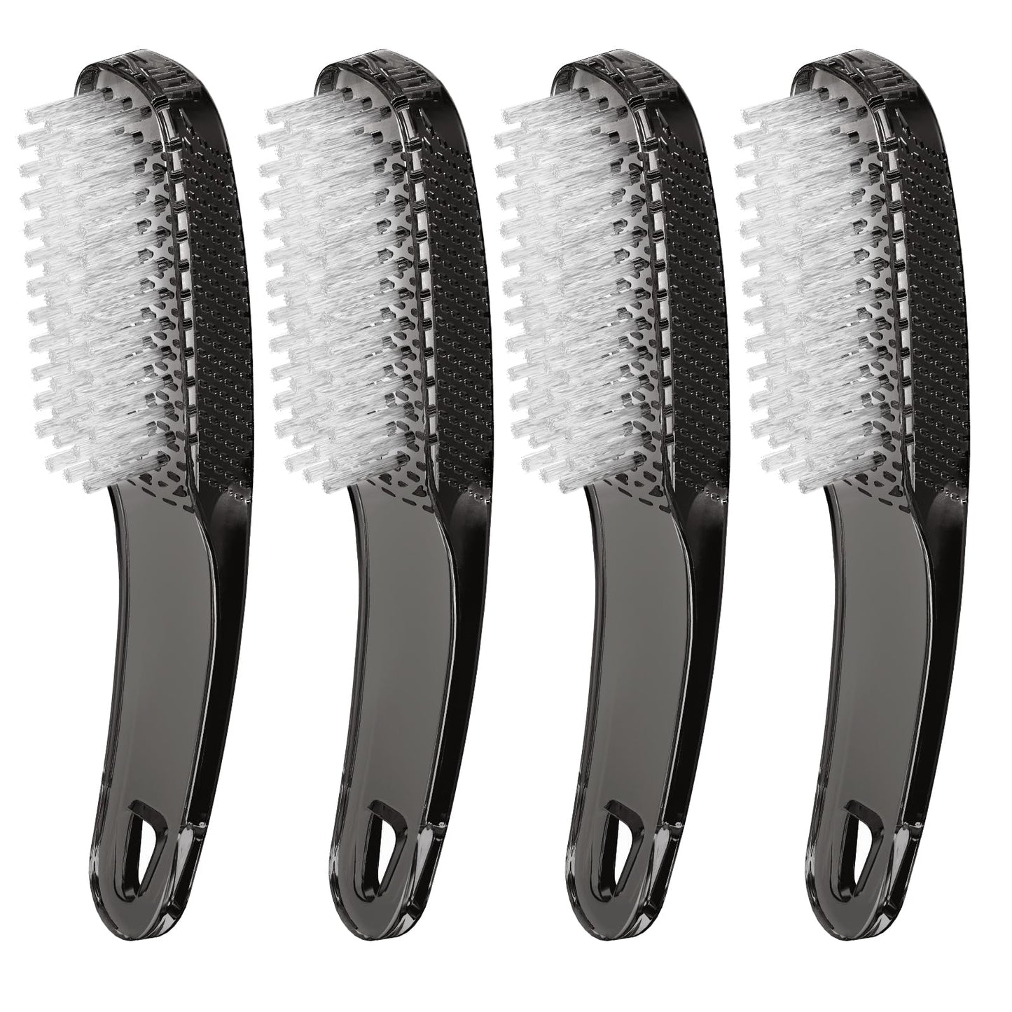 Larbois Nail Brush for Cleaning Fingernails, 4Pack Handle Grip Nail Brushes Fingernail Brush for Cleaning Nail Scrub Brush for Toes and Nails Women Men (Color4)
