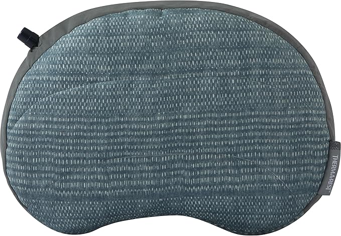 Therm-a-Rest Airhead Camping and Travel Pillow, Regular-11 x 15.5 Inches, Blue Woven