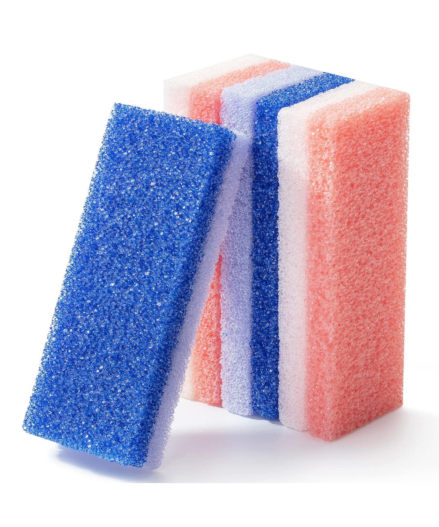 Slick- Pumice Stone for Feet Callus Remover, 4 Pack, 2 Colors, Foot Scrub for Pedicure, Foot Stone Pumice, Callus Remover for Feet, Foot Callus Remover, Feet Scrubber Dead Skin, Foot Pumice Stone