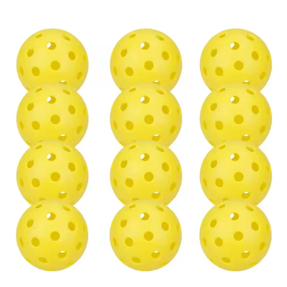 12-Pack Durable Outdoor Pickleballs