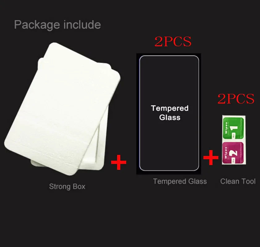 2PCS HD Tempered Glass Screen Protector