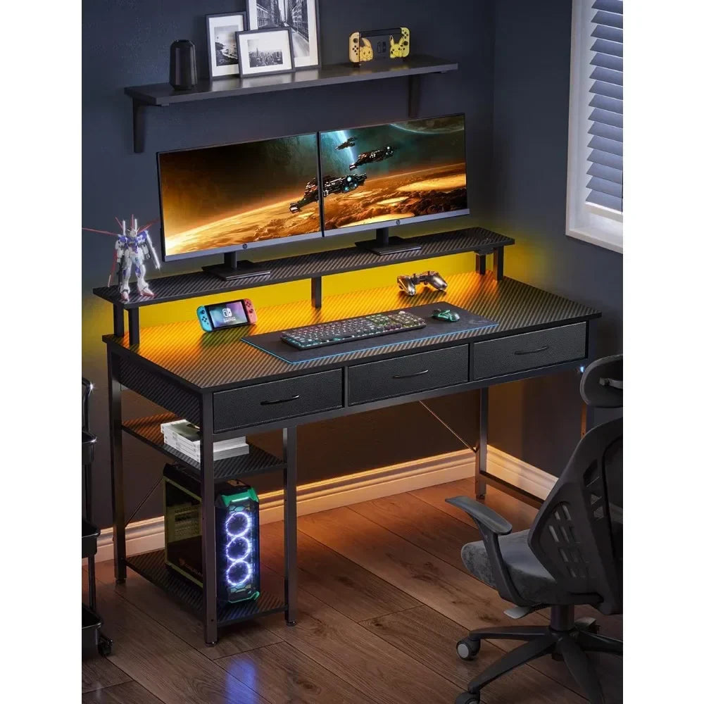 Home Office Desk with Power Outlets