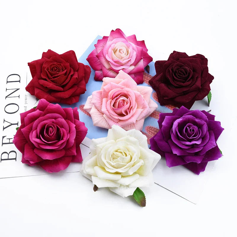 10CM Artificial Rose Flowers Heads Decor