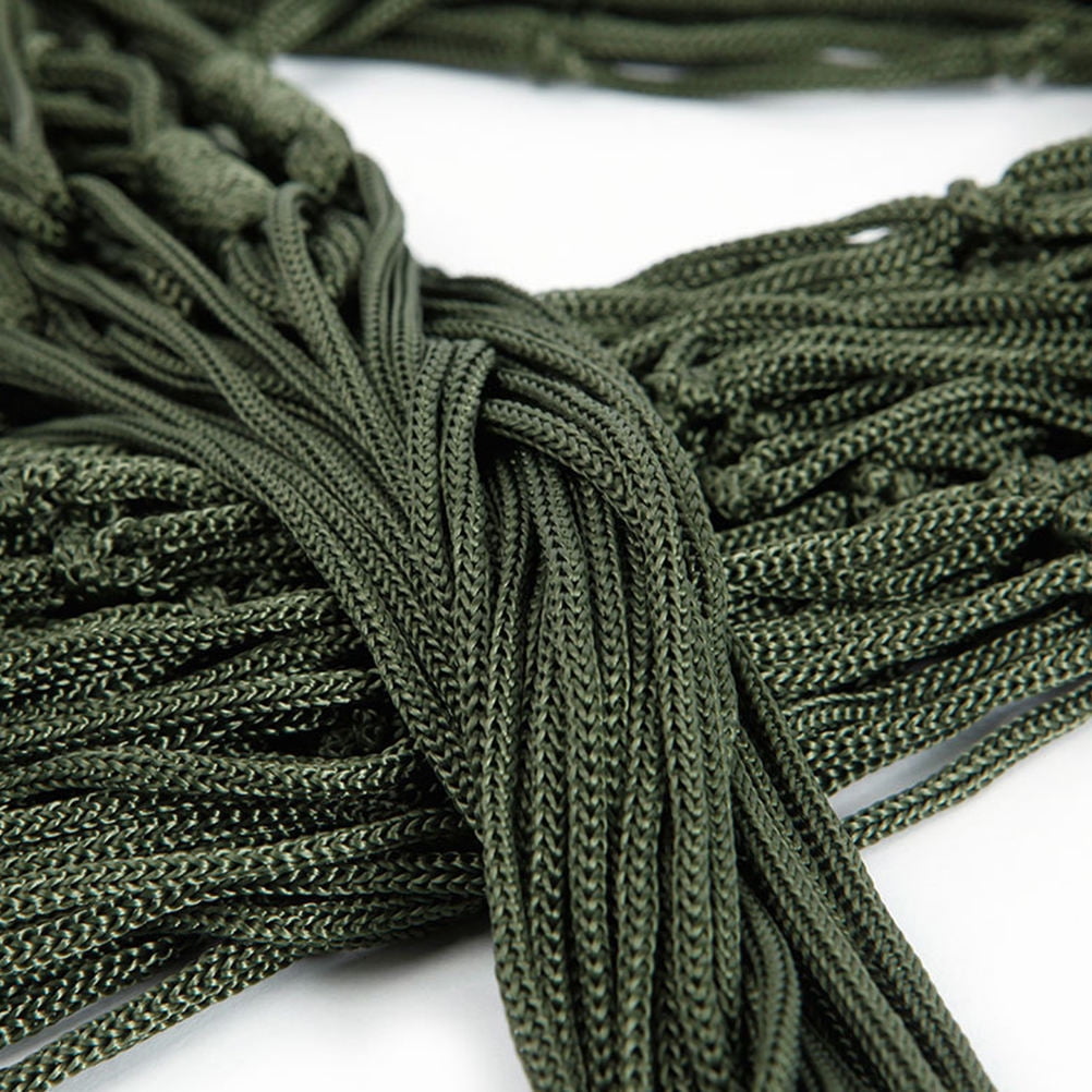 IDEANATEGRATE Nylon Hammock Bed for Sleeping and Camping in Green 1Set