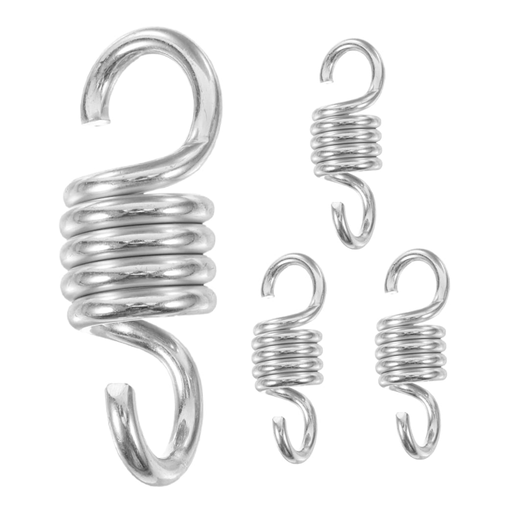 Homoyoyo 4pcs Hammock Spring Kit Stable Hanging Components for Patio Furniture Accessories