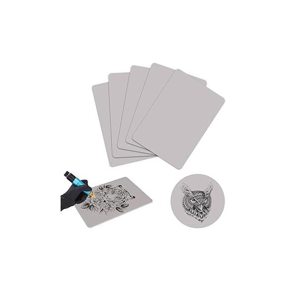 Blank Tattoo Skin Practice -YILONG 5Pcs Inkless Double Sides Microblading Eyebrow Fake for Beginners and Experienced Artists Supplies