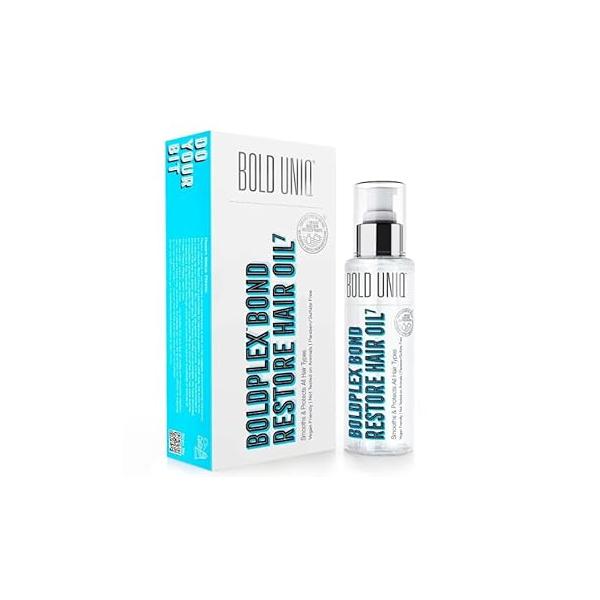 Boldplex 7 Hair Oil for Dry & Damaged - Adds Shine, Strengthens, Smooths Split Ends Frizz, Moisturizes Nourishes. Weightless Treatment For Curly, Frizzy Coarse 3.38 FlOz