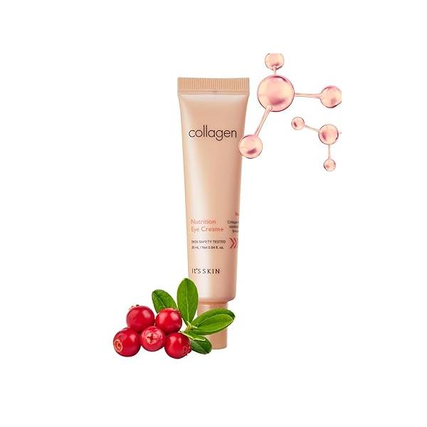 It'S SKIN Collagen Nutrition Eye Cream + 0.84 fl.oz Reduces Dark Circles & Puffiness, Targets Fine Lines With and Amino Acids, Face Lift, Nourishes Firms Area, Korean Skincare