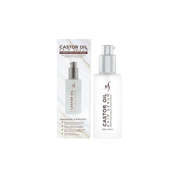 HerStyler Castor Oil Hair Growth Serum - Shine & Protect with Vitamin E