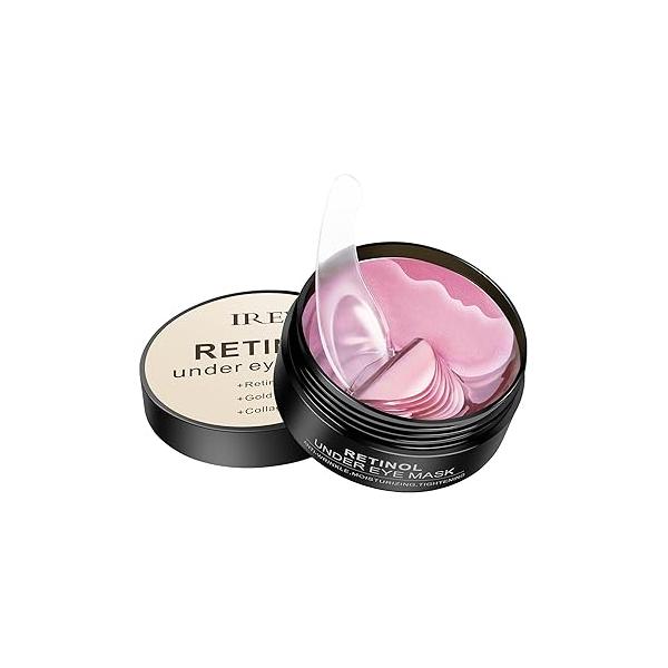 30 Pairs Retinol Collagen Under Eye Patches for Dark Circles Puffiness Wrinkles and Bags, Skin Treatment Pads Women Gift, Anti Aging Moisturizer Masks All Type