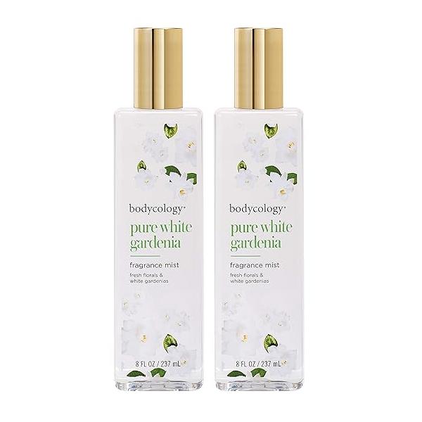 Bodycology Pure White Gardenia 8 fl.oz. Fragrance Mist Spray For Women (Pack of 2)