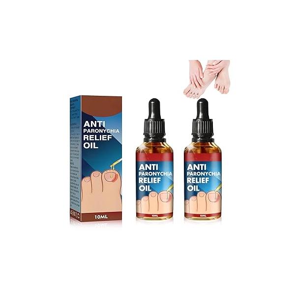2PCS Paronychia Nursing Oil, German Toenailcare Anti Relief Repair for Damaged Discolored Thick Nails
