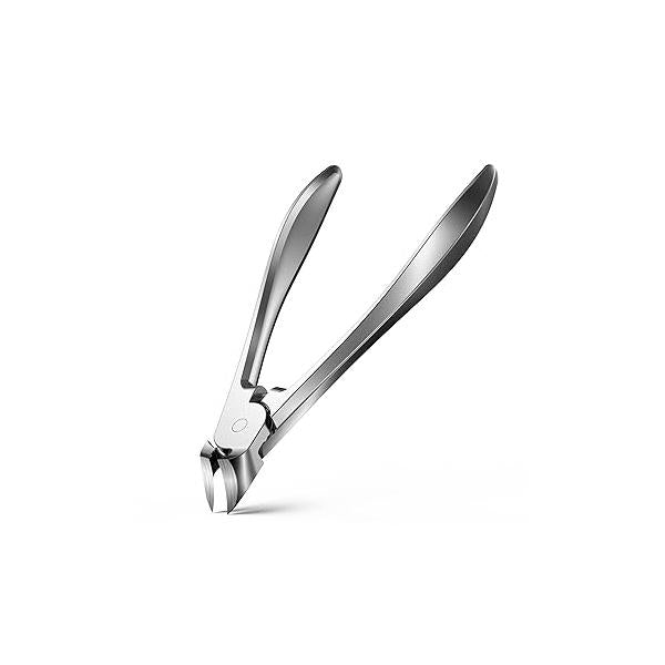 BEZOX Toenail Clippers for Thick Toenails - Comfortable Rebound Spring Toe Nails Clipper Seniors, Precision Fingernail Men and Women Silver